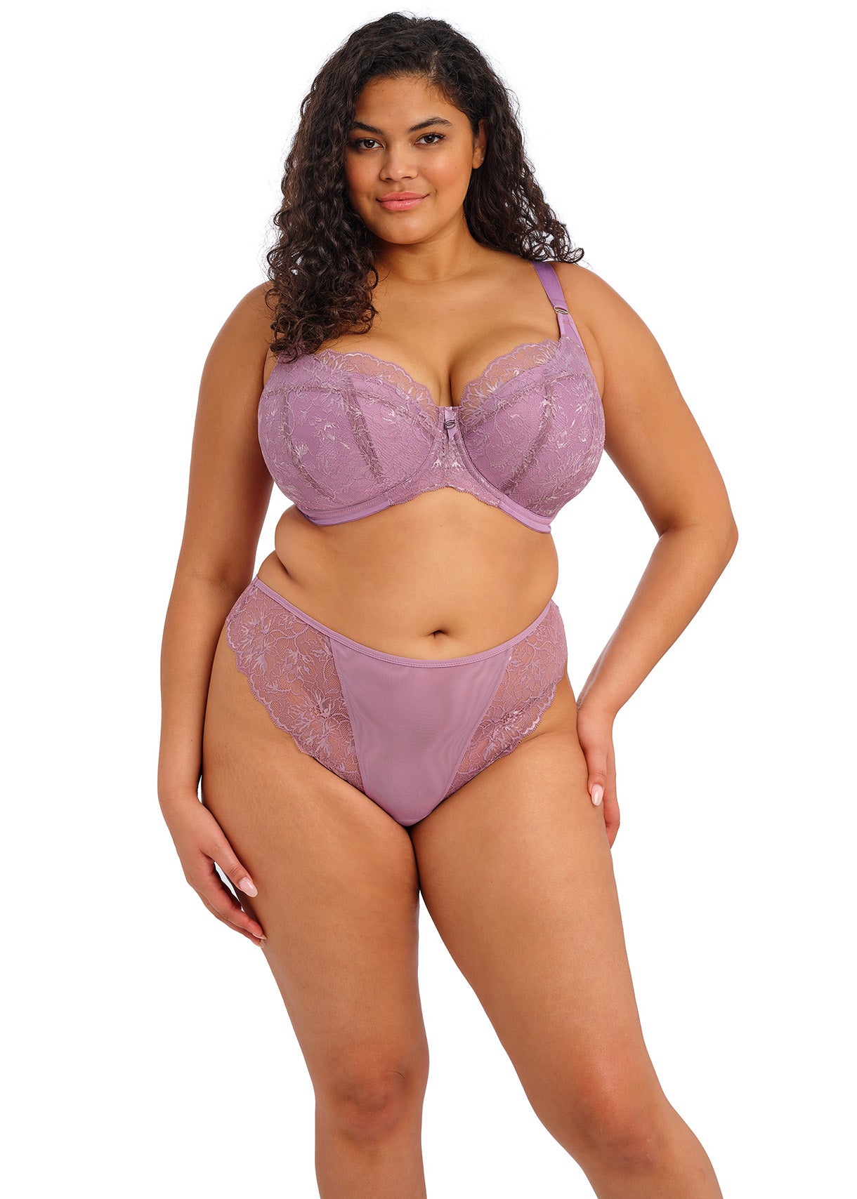 Elomi Brianna Padded Half Cup Bra - Heather