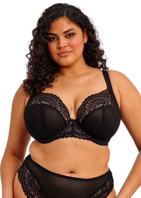 Elomi Tiernie Stretch Plunge - Black