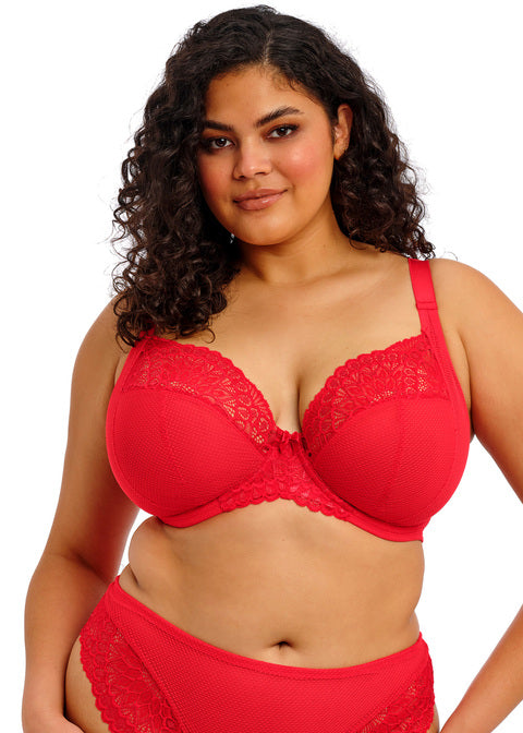 Elomi Tiernie Stretch Plunge Bra - Red