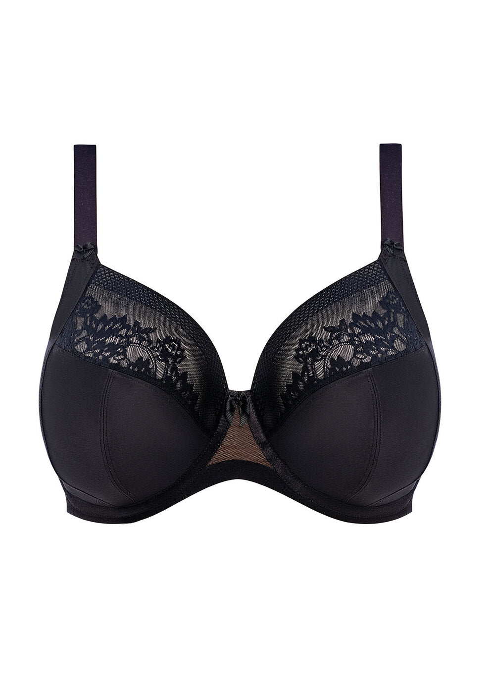 Elomi Nerina Underwire Stretch Plunge Bra - Black
