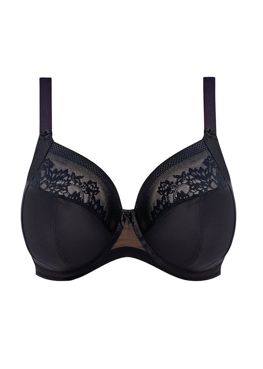 Elomi Nerina Underwire Stretch Plunge Bra - Black