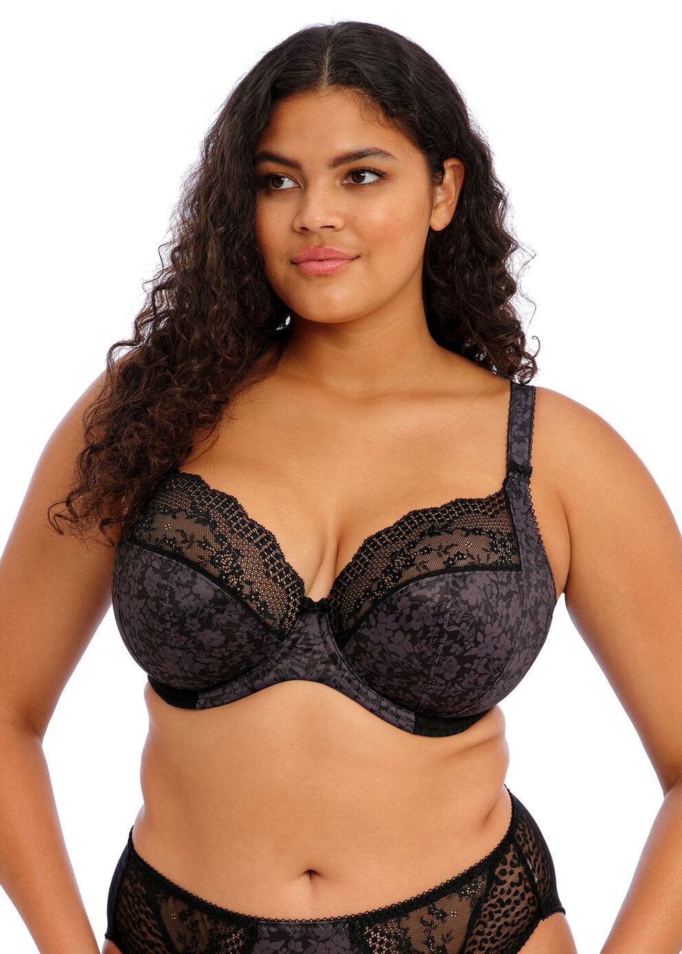 Elomi Lucie Stretch Plunge Bra - Black