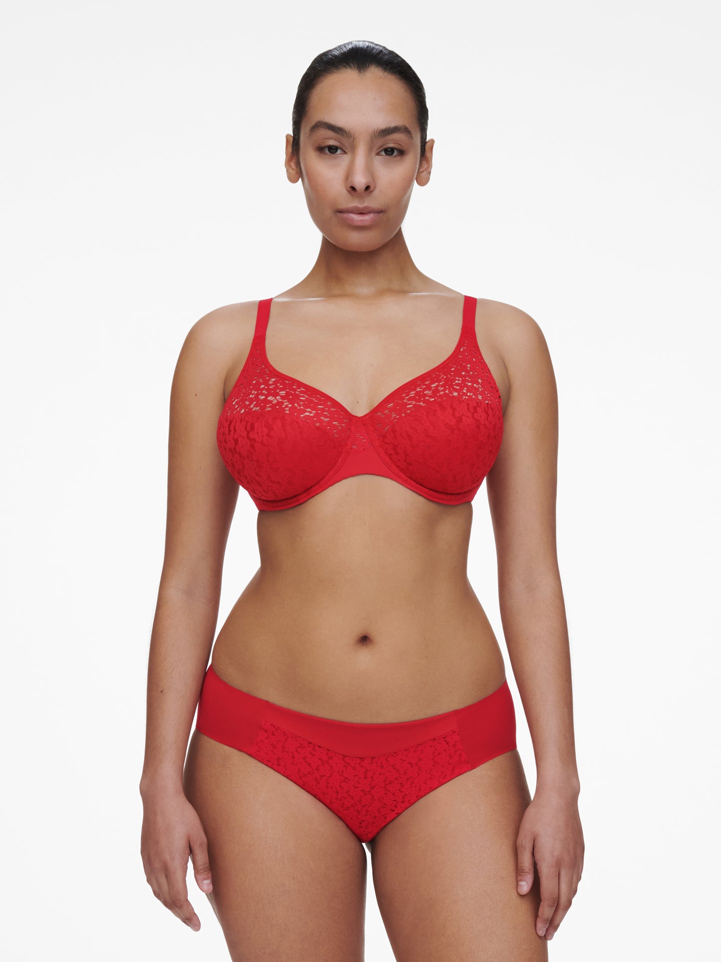 Norah Flex Fit Full Coverage Bra - Poppy Red