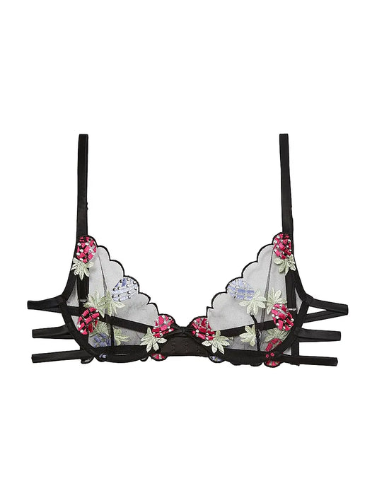 Bondage Pineapple Strappy Demi Bra