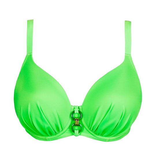 Primadonna Pilon Padded Heartshape Bikini Top - Neon Lime