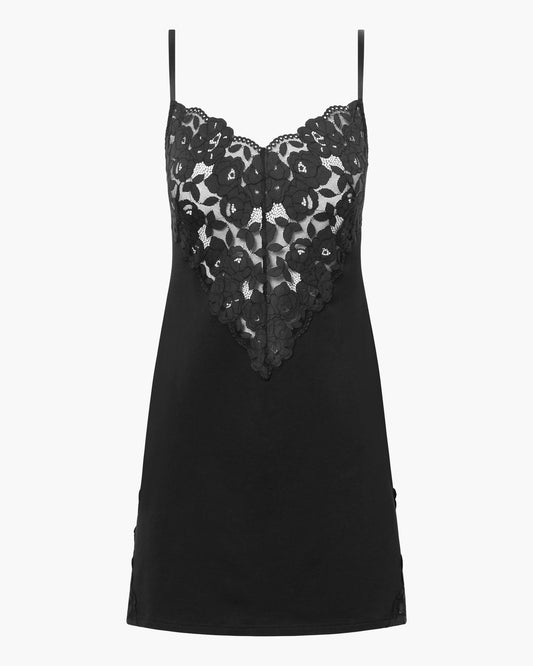 Cosabella Romanza Cotton Slip - Black