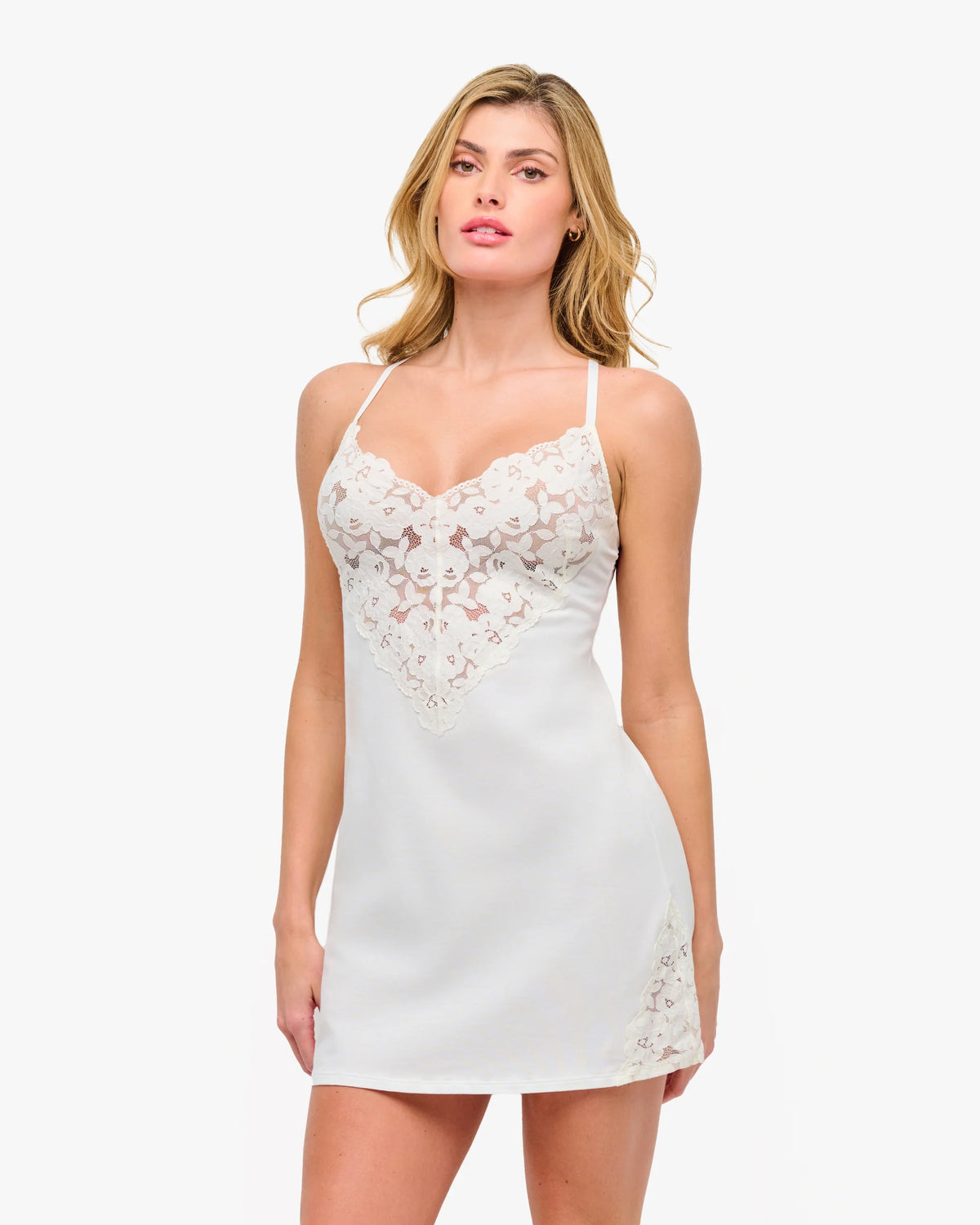 Cosabella Romanza Cotton Slip - White