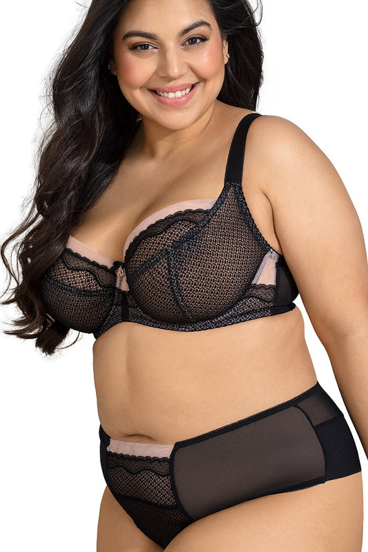 Nessa Renee Full Cup Bra - Black