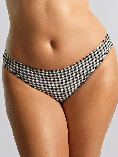 Panache Classic Bikini Brief - Black Gingham