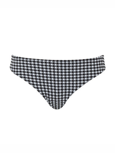 Panache Classic Bikini Brief - Black Gingham