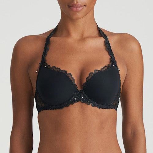 Jane Heartshape Plunge  - Black