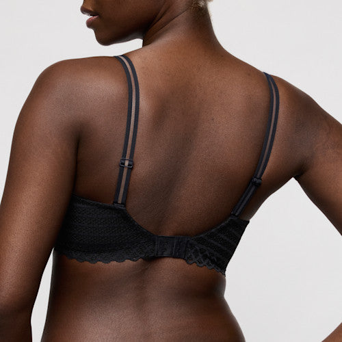 Primadonna Twist Twist Side Padded Plunge Bra - Charcoal