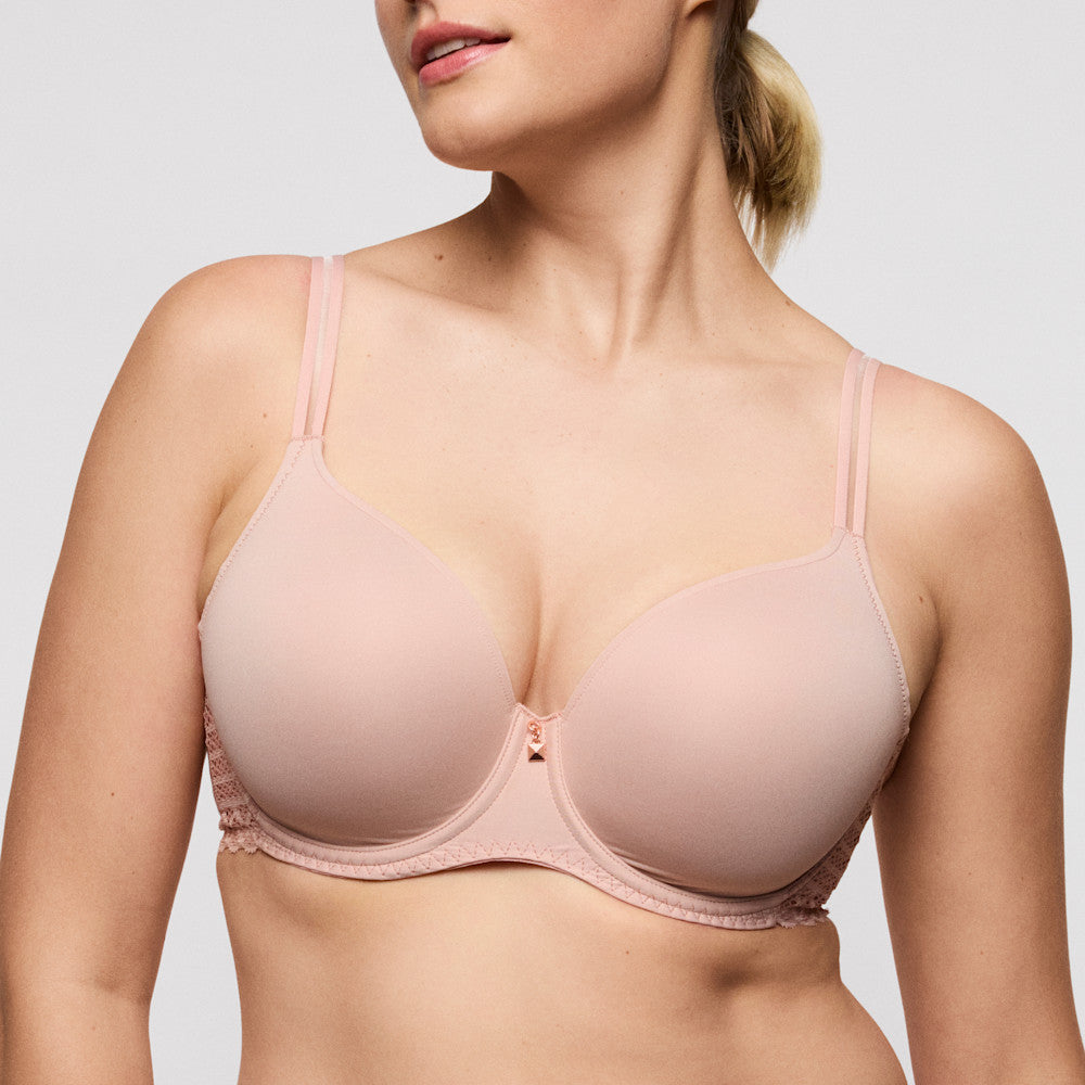 Primadonna Twist Twist Side Padded Plunge Bra - Rose