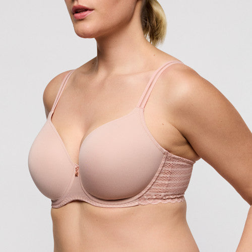 Primadonna Twist Twist Side Padded Plunge Bra - Rose