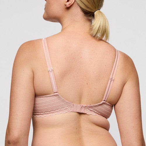 Primadonna Twist Twist Side Padded Plunge Bra - Rose