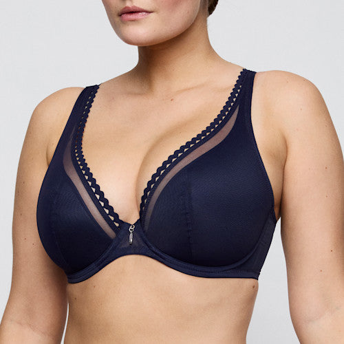 Primadonna Twist Wowgirl Half Padded Plunge Bra - Evening Blue