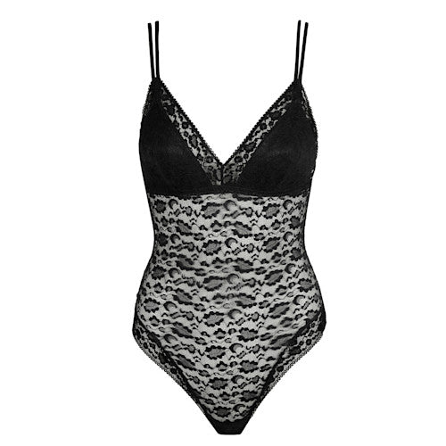 Sarda Cid Lace Bodysuit - Black