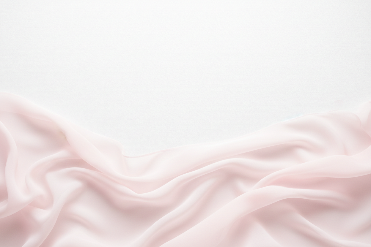 Flowing chiffon in blush pink