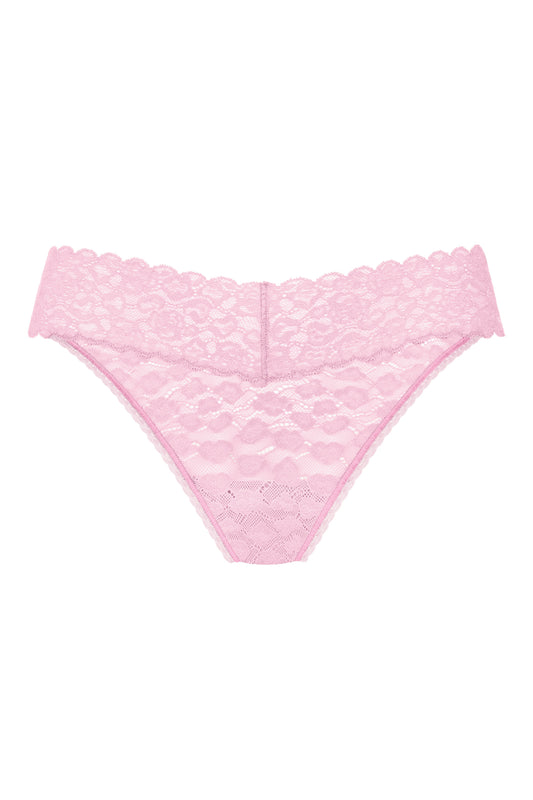 Savage Lace Thong - Soft Pink