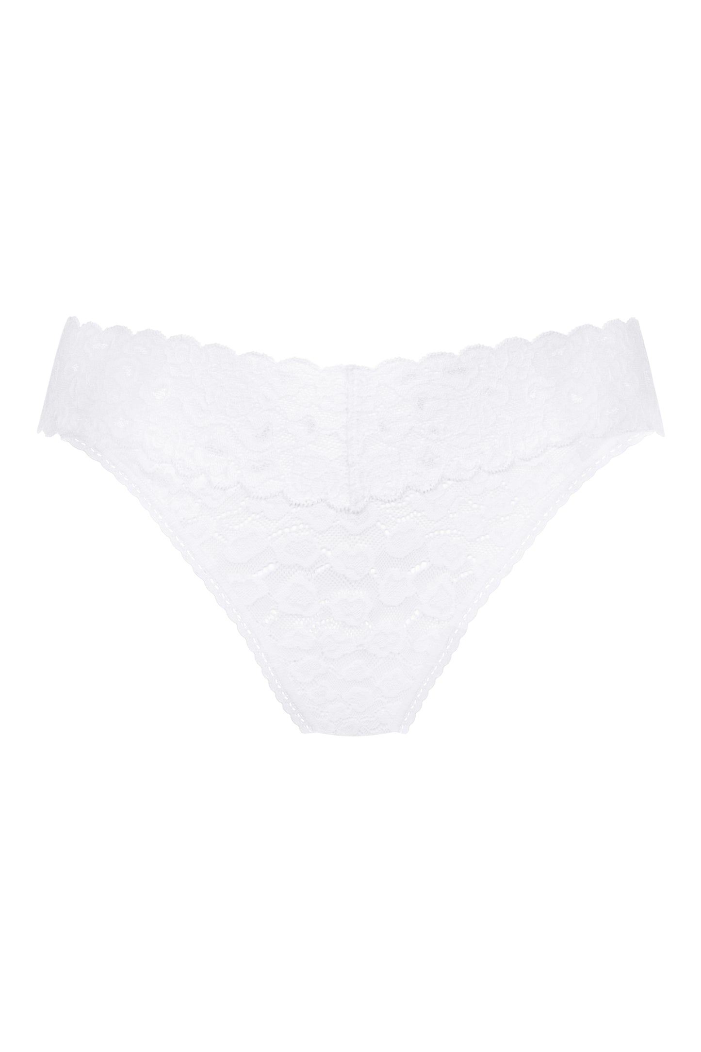 Savage Lace Thong - White