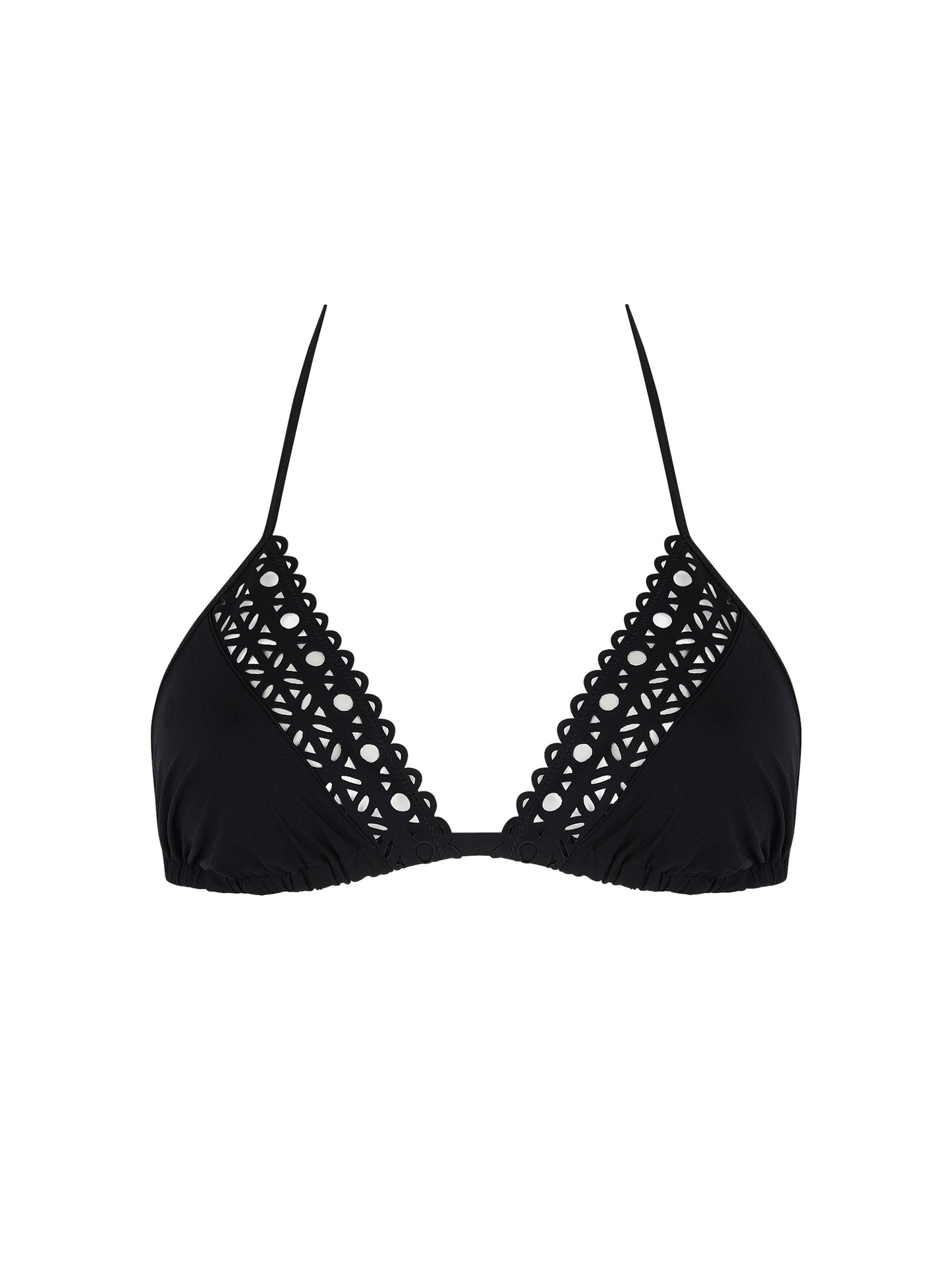 Ajourage Couture Triangle Bikini Top - Black
