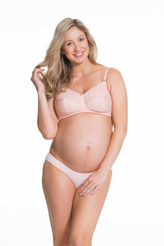Tea Wireless Soft Cup Nursing Bra - Blush