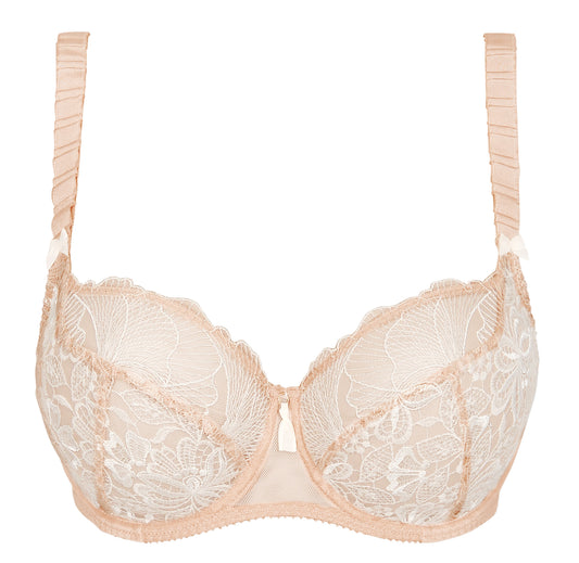 Agathe Low Neck Underwire Bra - Ivory